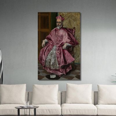 Cardinal Fernando Niño De Guevara (1541–1609) El Greco (Domenikos Theotokopoulos) egr9 canvas print 