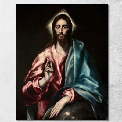 Christ As Saviour El Greco (Domenikos Theotokopoulos) egr10 canvas print 