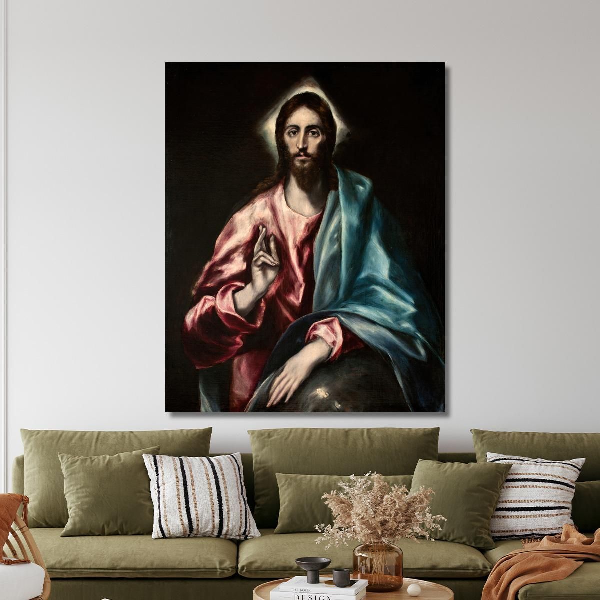 Christ As Saviour El Greco (Domenikos Theotokopoulos) egr10 canvas print 