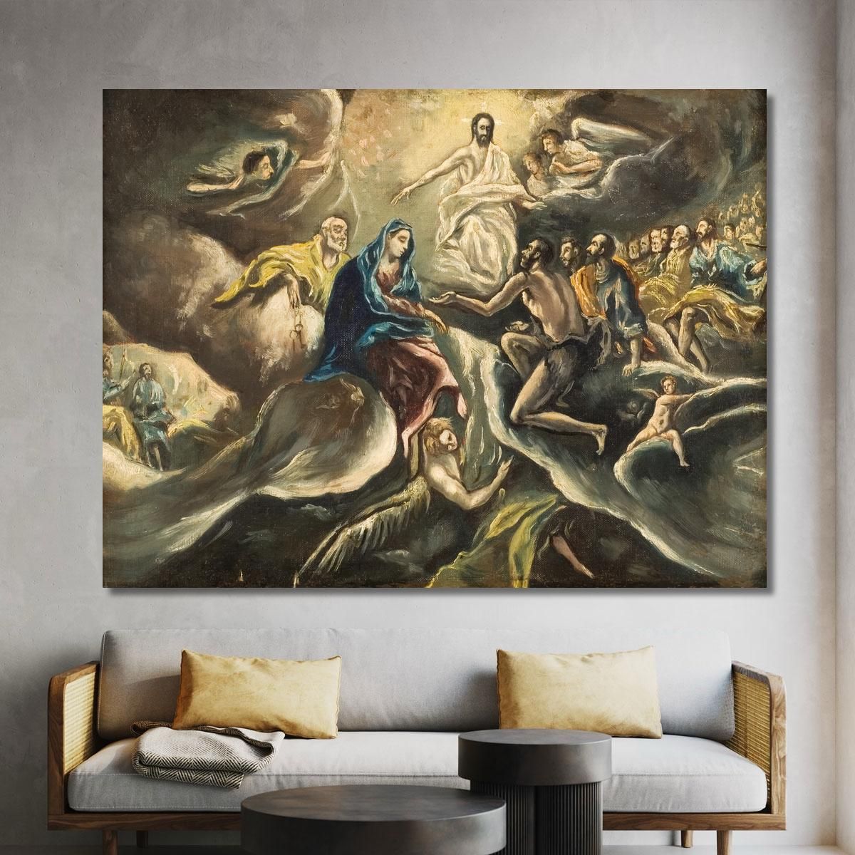The Burial Of The Count Of Orgaz El Greco (Domenikos Theotokopoulos) egr19 canvas print 