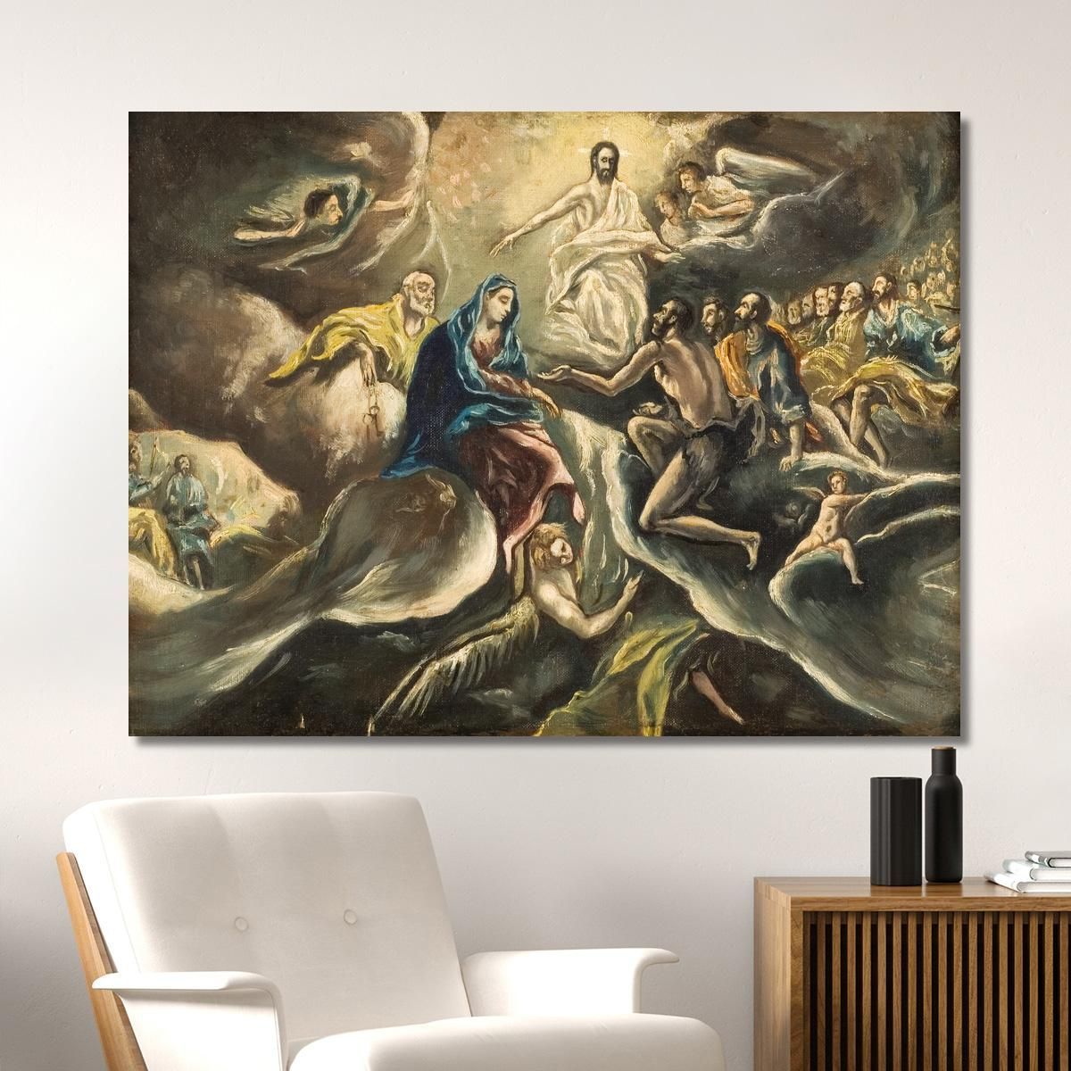 The Burial Of The Count Of Orgaz El Greco (Domenikos Theotokopoulos) egr19 canvas print 