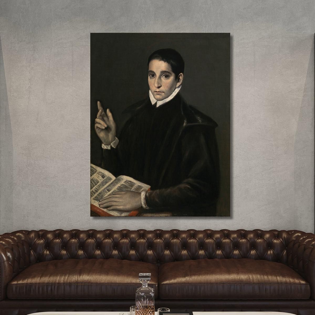 Portrait Of A Young Man Traditionally Identified As Saint Aloysius (Luigi) Gonzaga El Greco (Domenikos Theotokopoulos) egr26 ca
