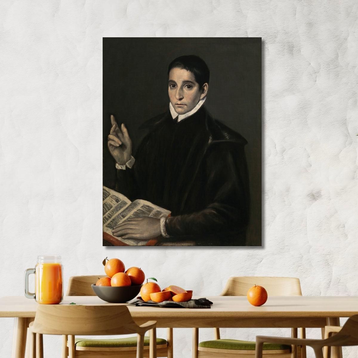 Portrait Of A Young Man Traditionally Identified As Saint Aloysius (Luigi) Gonzaga El Greco (Domenikos Theotokopoulos) egr26 ca