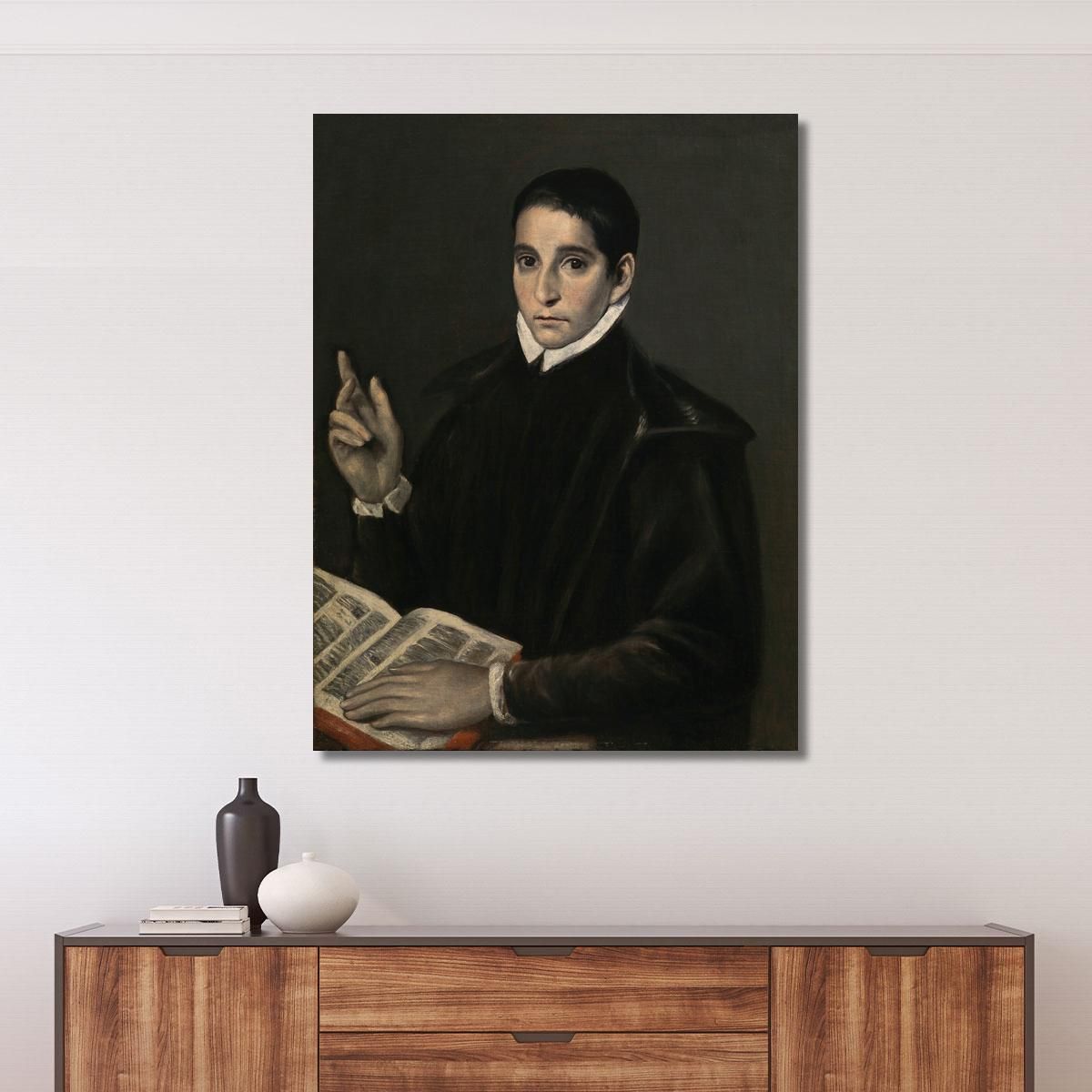 Portrait Of A Young Man Traditionally Identified As Saint Aloysius (Luigi) Gonzaga El Greco (Domenikos Theotokopoulos) egr26 ca