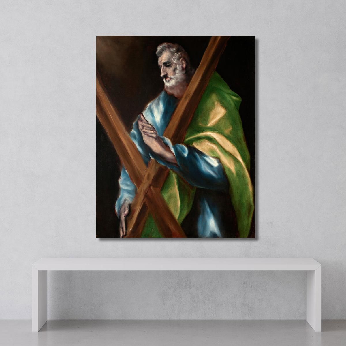 Saint Andrew El Greco (Domenikos Theotokopoulos) egr31 canvas print 