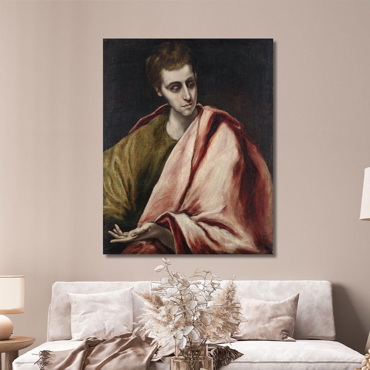 St. John El Greco (Domenikos Theotokopoulos) egr47 canvas print 
