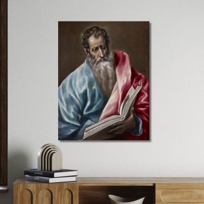 St. Matthew El Greco (Domenikos Theotokopoulos) egr49 canvas print 