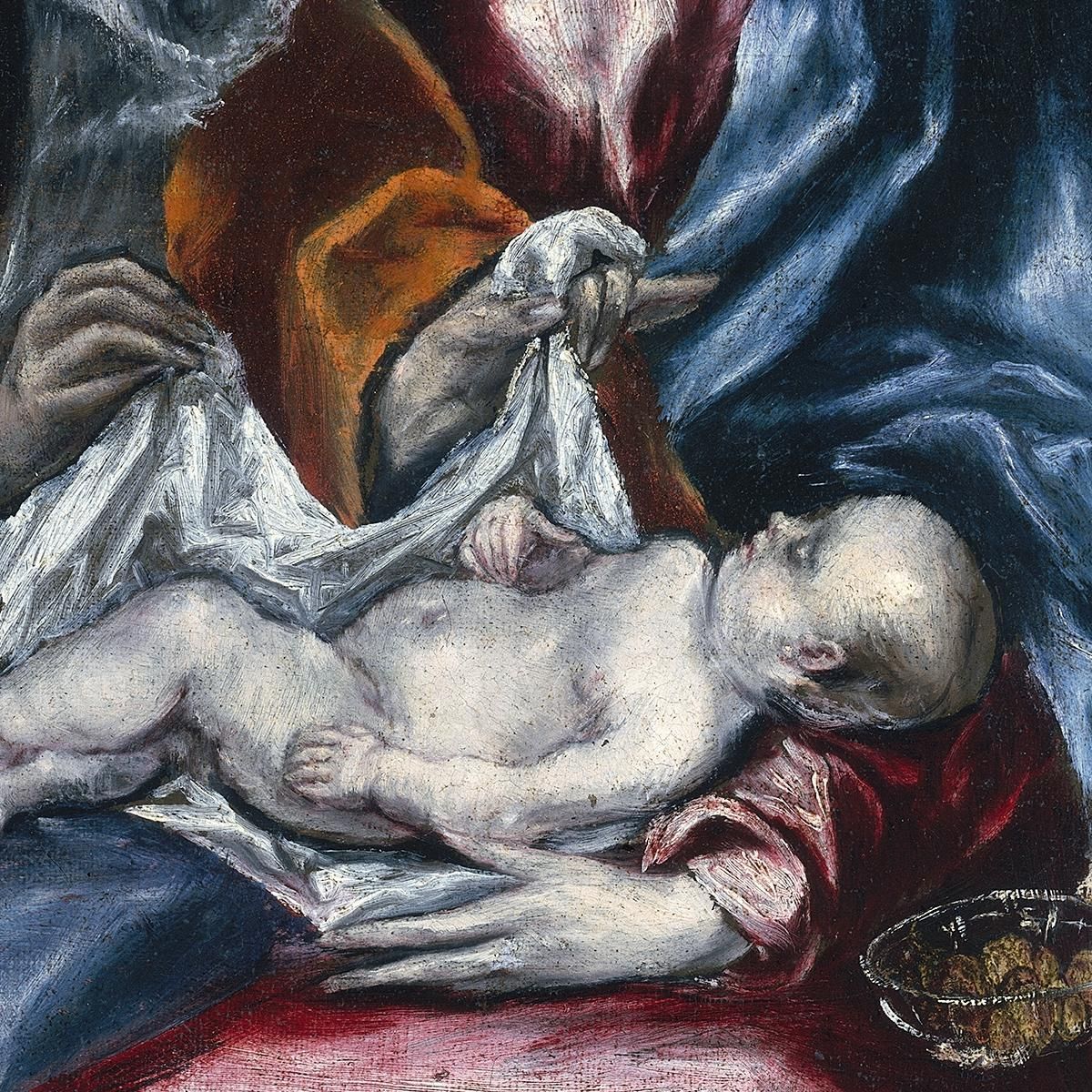 The Holy Family With Saint Anne And The Infant John The Baptist El Greco (Domenikos Theotokopoulos) egr61 canvas print
