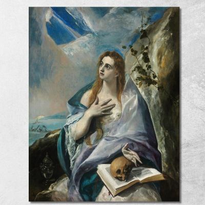 The Penitent Magdalene El Greco (Domenikos Theotokopoulos) egr62 canvas print 
