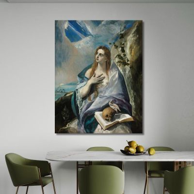 The Penitent Magdalene El Greco (Domenikos Theotokopoulos) egr62 canvas print 