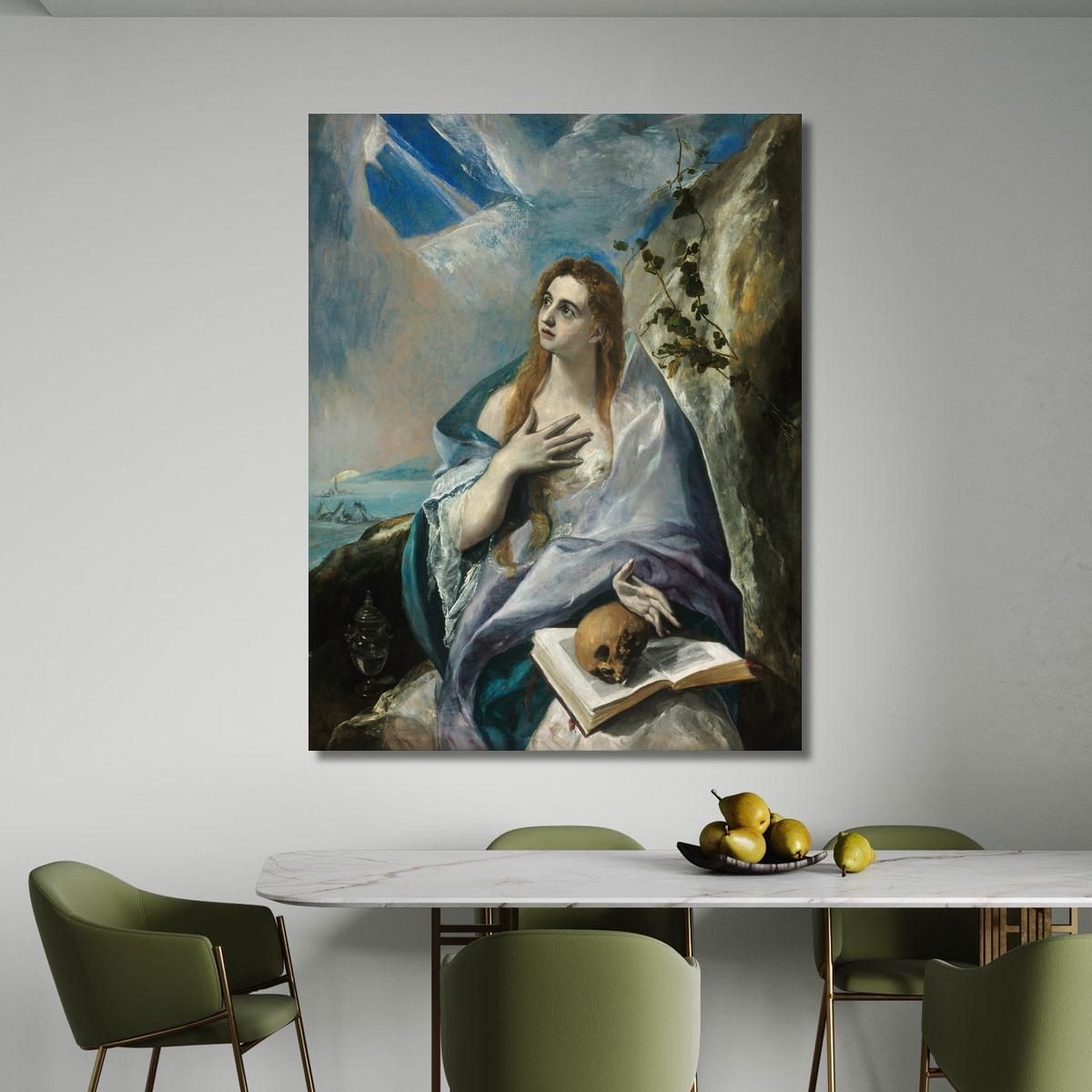 The Penitent Magdalene El Greco (Domenikos Theotokopoulos) egr62 canvas print 