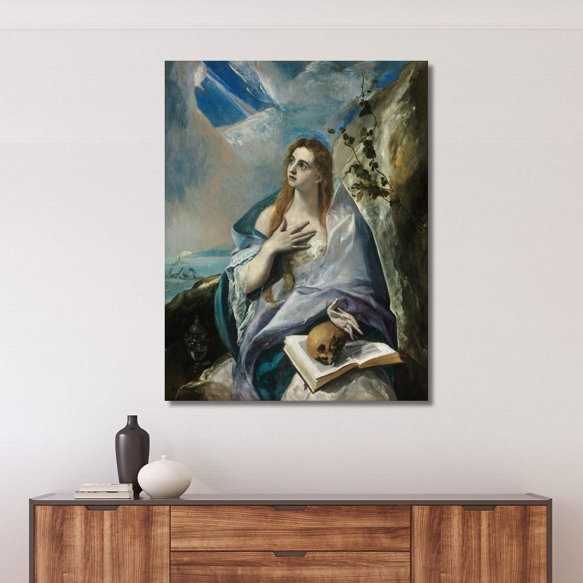 The Penitent Magdalene El Greco (Domenikos Theotokopoulos) egr62 canvas print 
