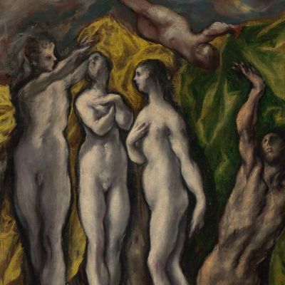 The Vision Of Saint John El Greco (Domenikos Theotokopoulos) egr64 canvas print