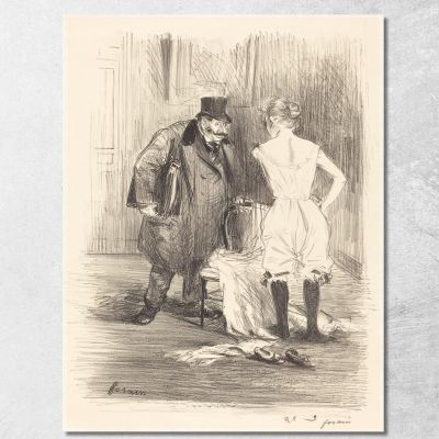A Seizure Jean-Louis Forain jfr2 canvas print 