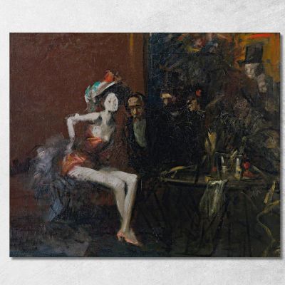 At The Café Jean-Louis Forain jfr8 canvas print 