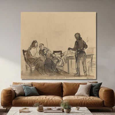 Before The Repast At Emmaus Jean-Louis Forain jfr10 canvas print 