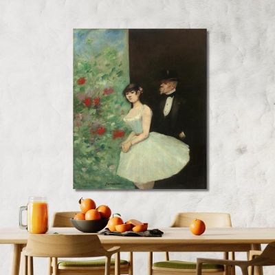 Behind The Scenes Jean-Louis Forain jfr11 canvas print 