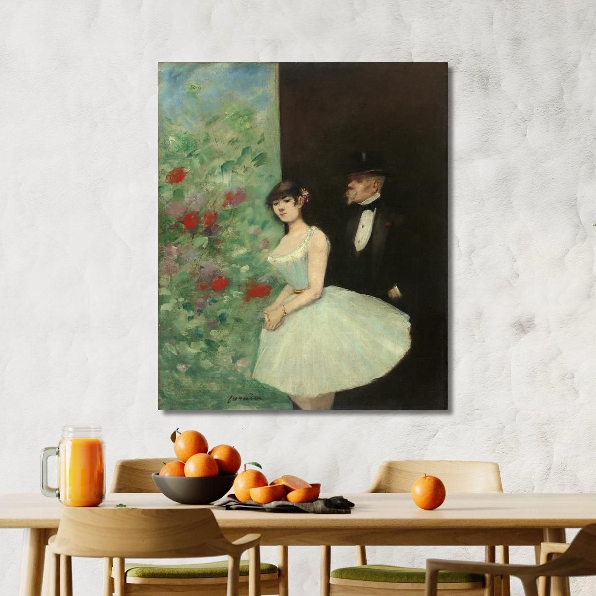 Behind The Scenes Jean-Louis Forain jfr11 canvas print 