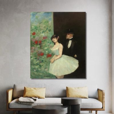 Behind The Scenes Jean-Louis Forain jfr11 canvas print 