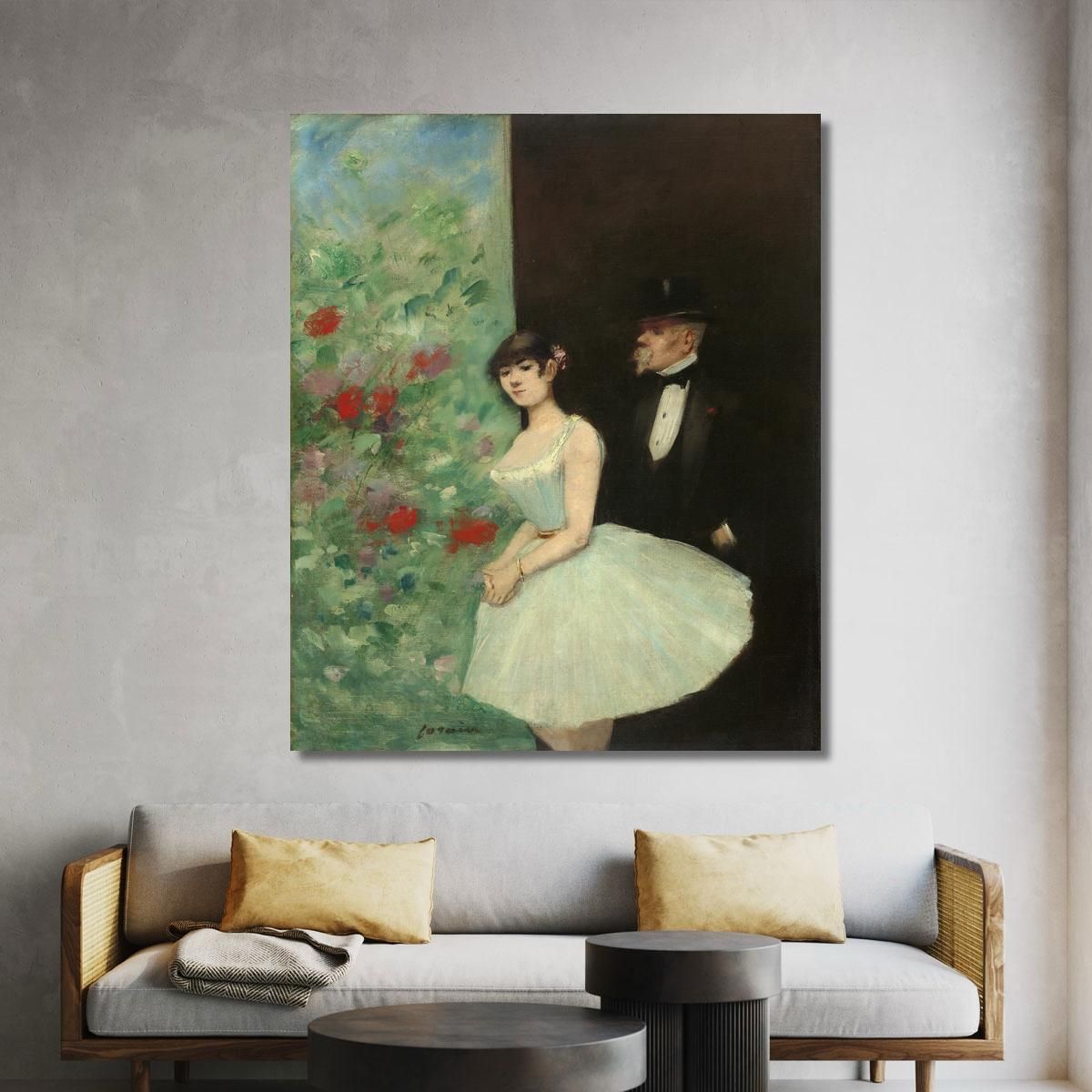 Behind The Scenes Jean-Louis Forain jfr11 canvas print 