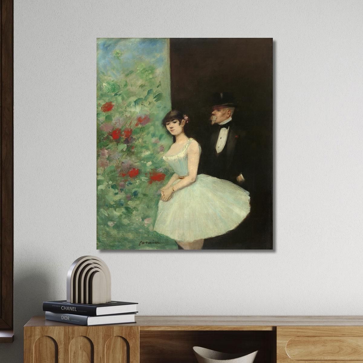 Behind The Scenes Jean-Louis Forain jfr11 canvas print 