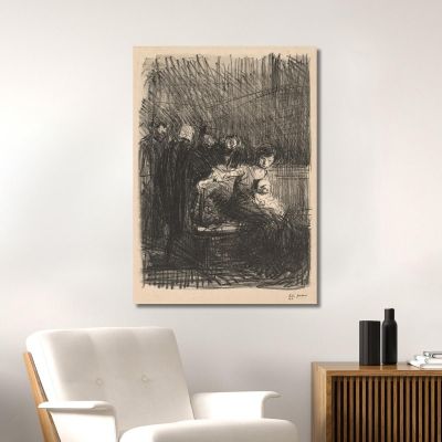 Court Recess Jean-Louis Forain jfr16 canvas print 