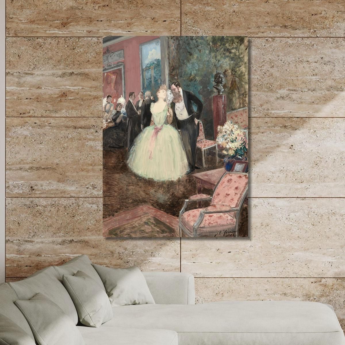 Ballroom Scene Jean-Louis Forain jfr44 canvas print 