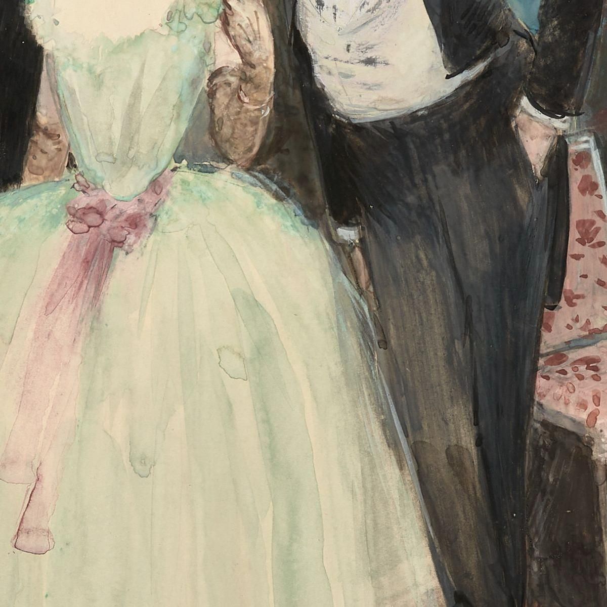 Ballroom Scene Jean-Louis Forain jfr44 canvas print
