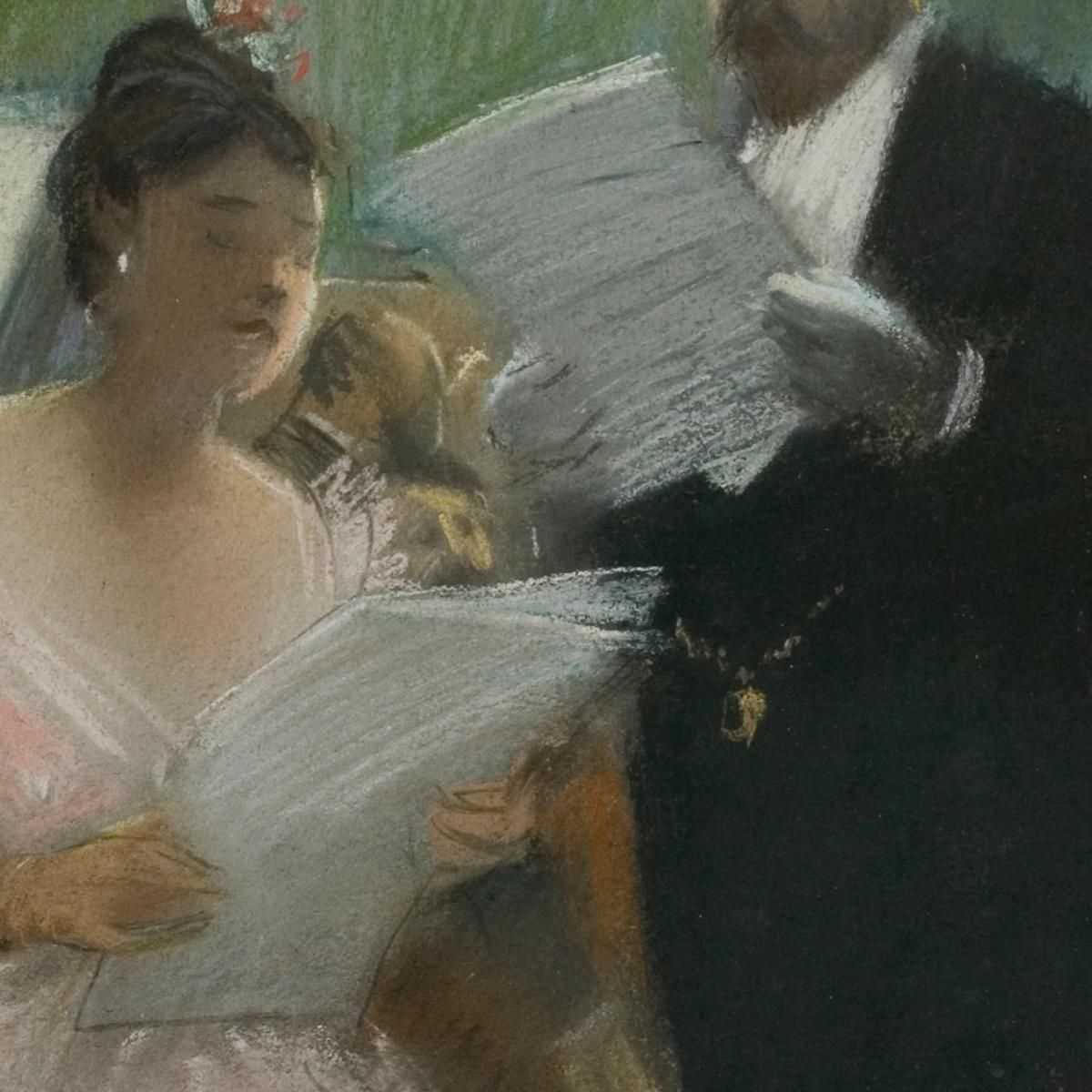 The Orchestra Jean-Louis Forain jfr52 canvas print