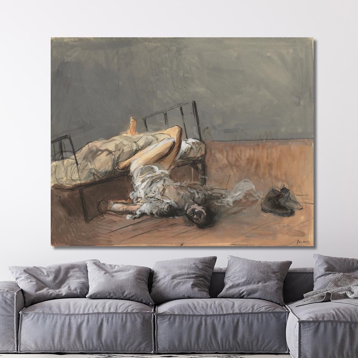 The Suicide Jean-Louis Forain jfr57 canvas print 