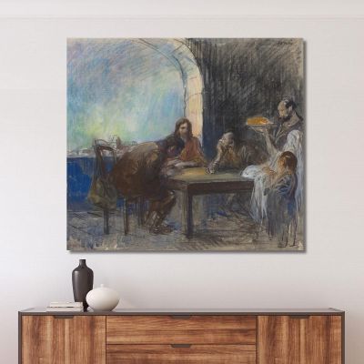 The Supper At Emmaus Jean-Louis Forain jfr58 canvas print 