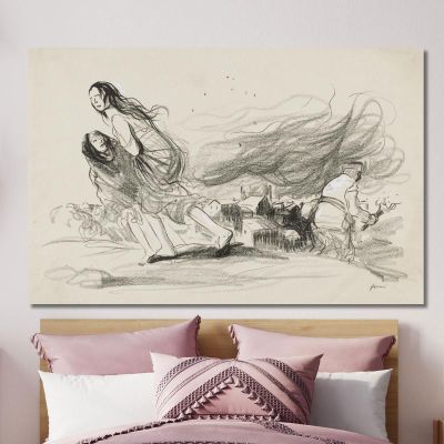They Are Burning Everything: They Must Be About To Retreat Jean-Louis Forain jfr65 canvas print 