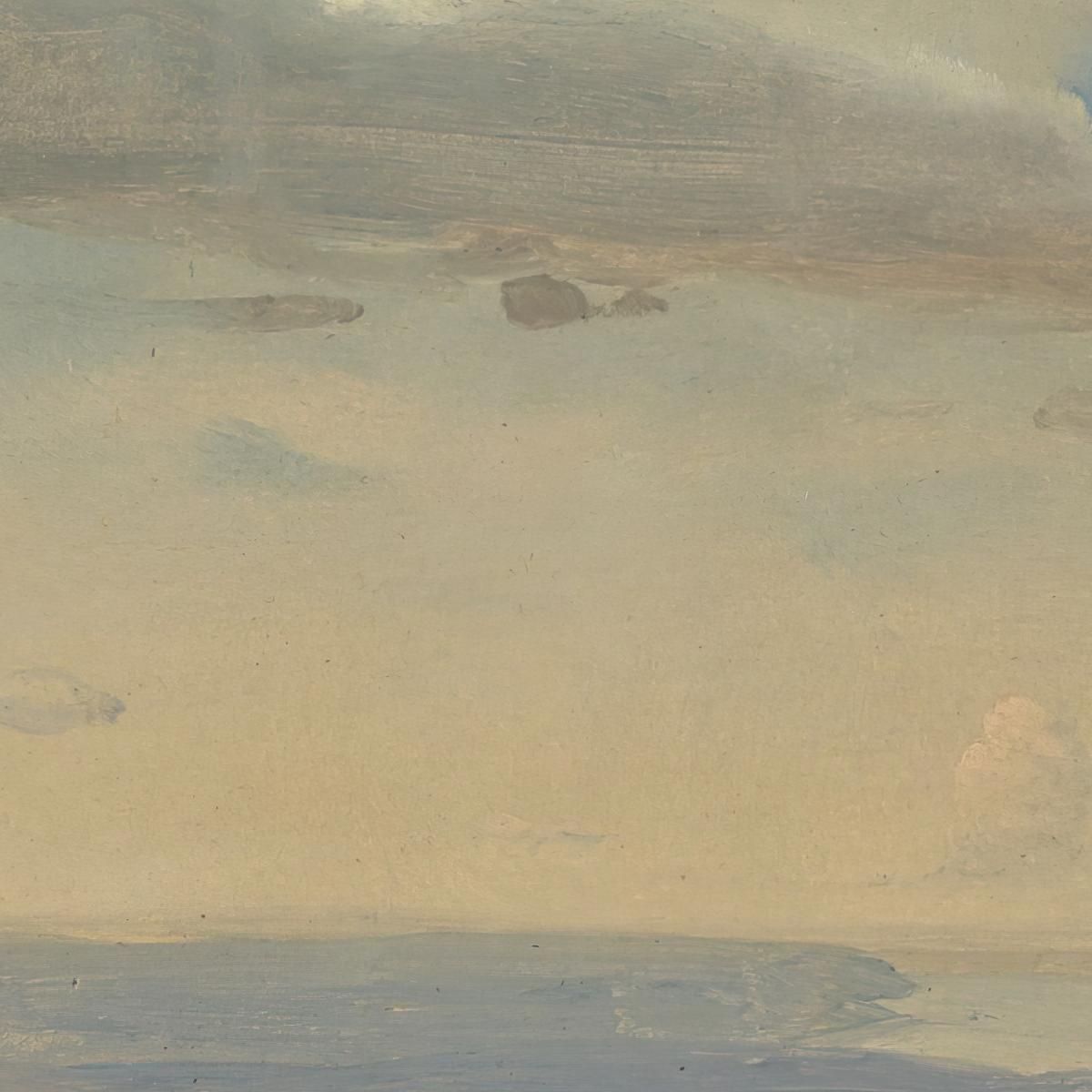 Cloud Study With River Landscape Johan Christian Dahl jcd7 canvas print