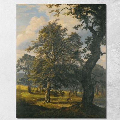 Dyrehaven Near Copenhagen Johan Christian Dahl jcd14 canvas print 
