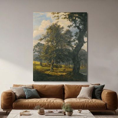 Dyrehaven Near Copenhagen Johan Christian Dahl jcd14 canvas print 