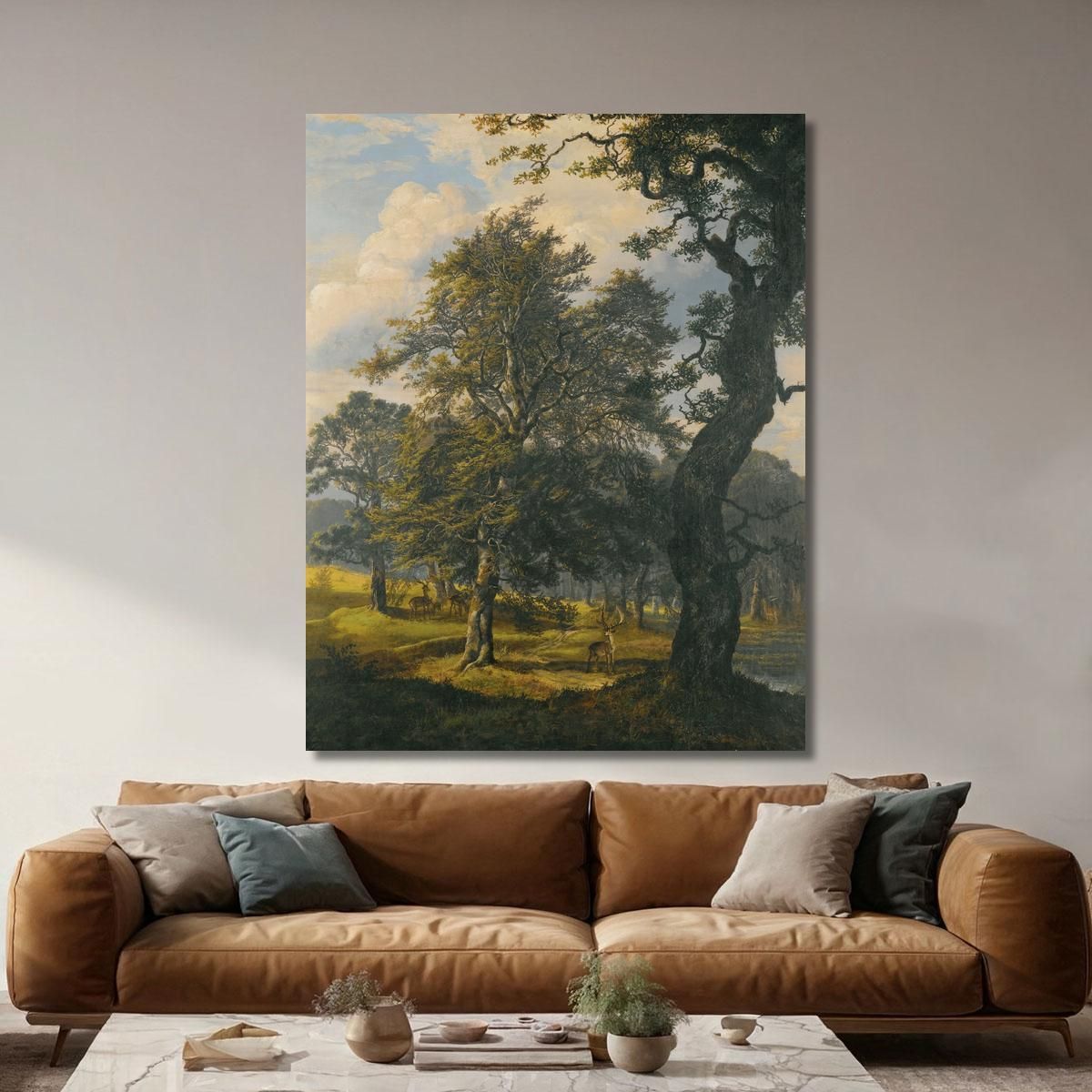 Dyrehaven Near Copenhagen Johan Christian Dahl jcd14 canvas print 
