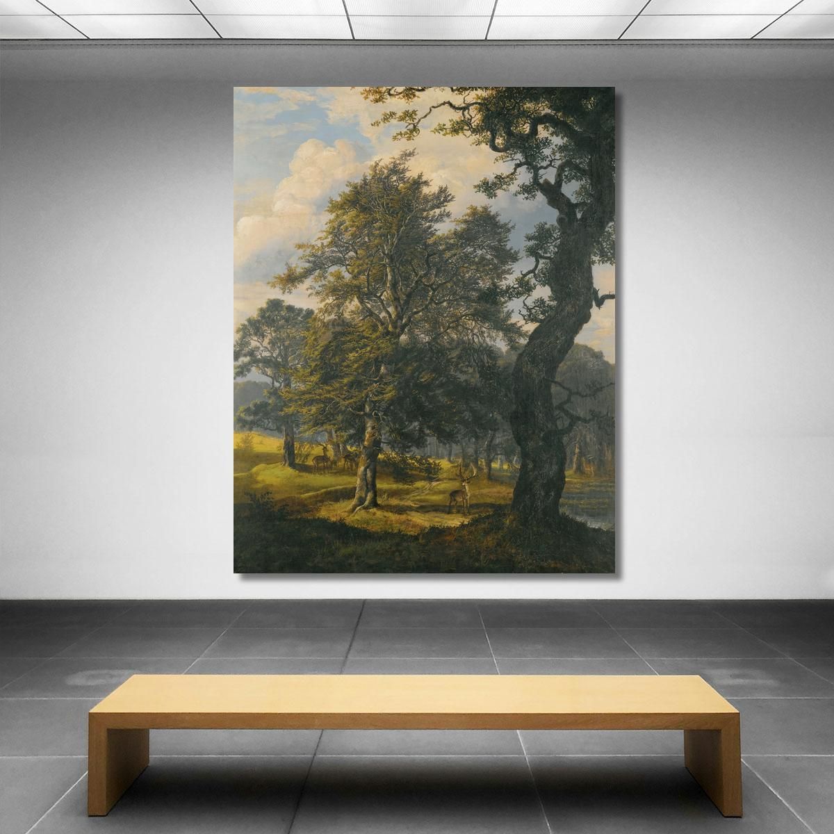 Dyrehaven Near Copenhagen Johan Christian Dahl jcd14 canvas print 