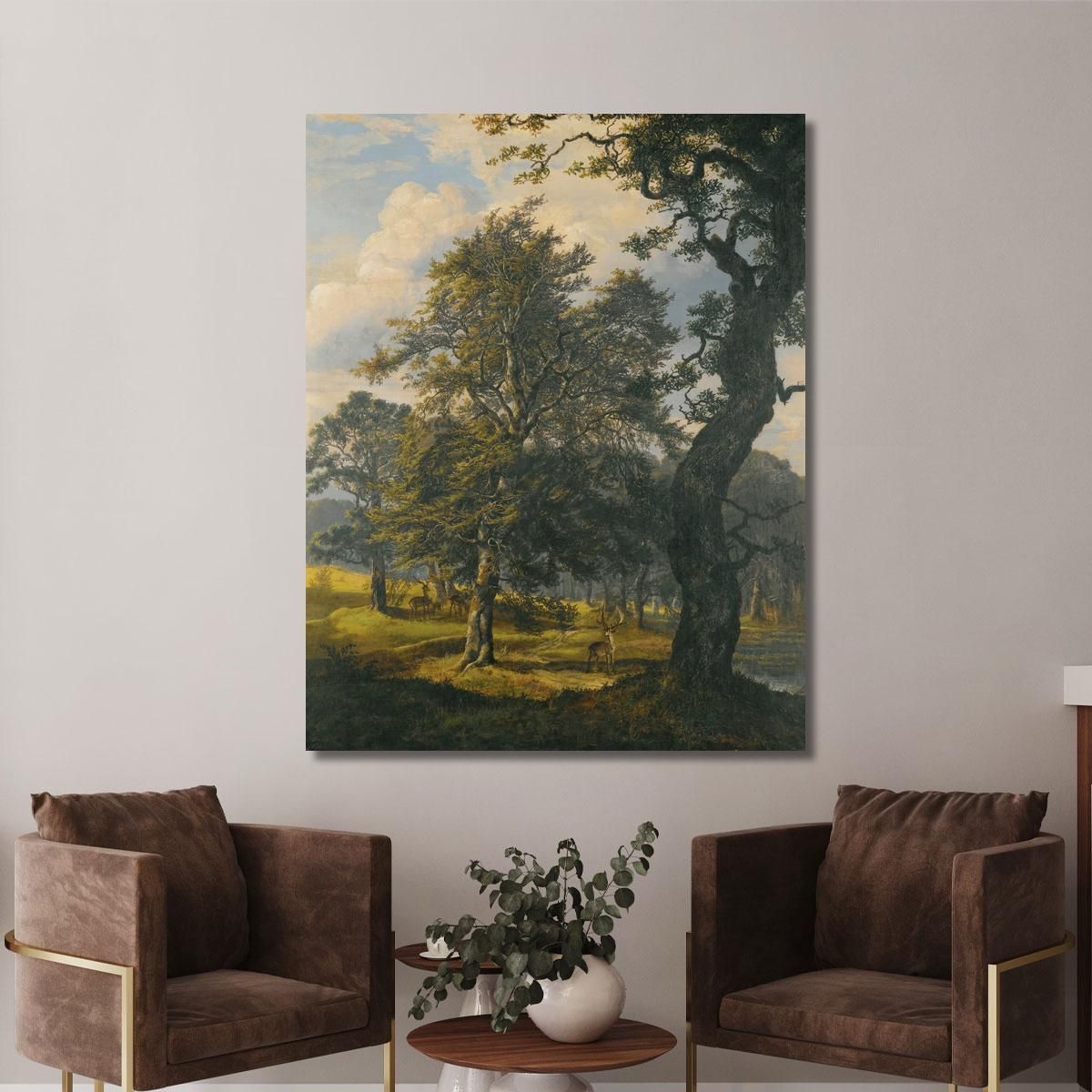 Dyrehaven Near Copenhagen Johan Christian Dahl jcd14 canvas print 