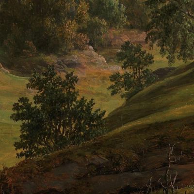 Farm At Lysekloster Johan Christian Dahl jcd17 canvas print