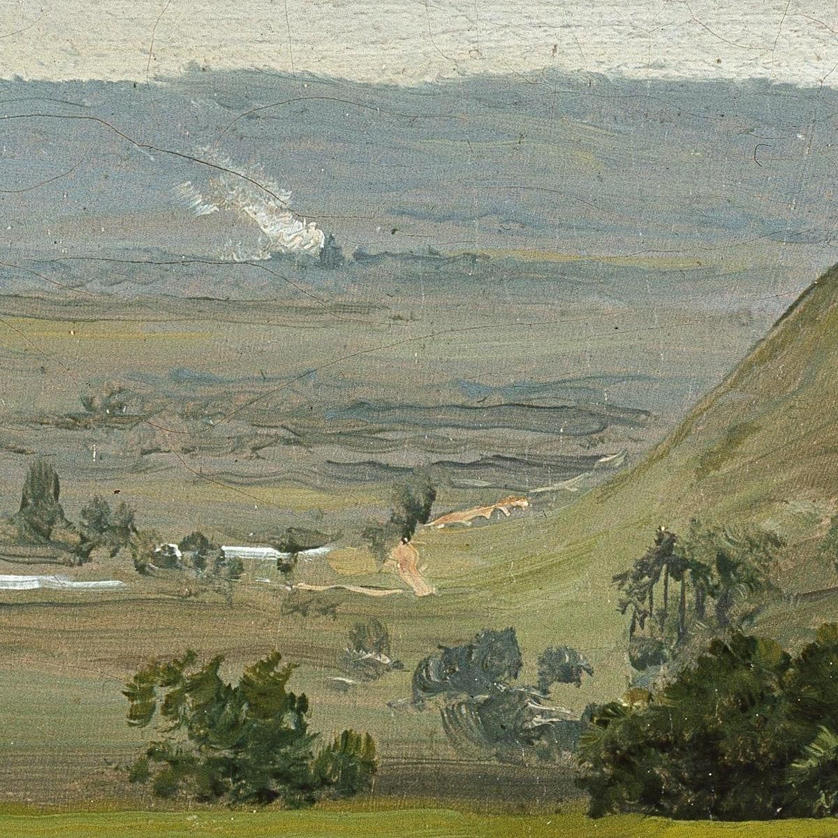Green Fields Near Meissen Johan Christian Dahl jcd25 canvas print