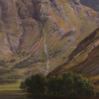 Isdalen At Svartediket Near Bergen Johan Christian Dahl jcd27 canvas print