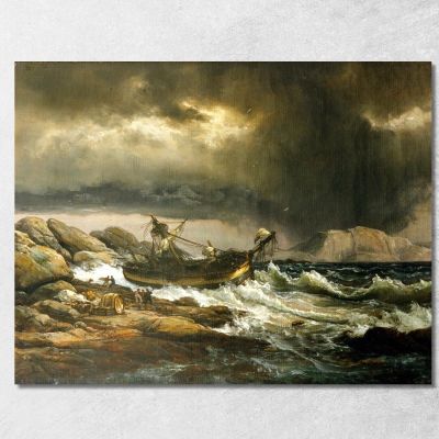 Shipwreck Johan Christian Dahl jcd46 canvas print 