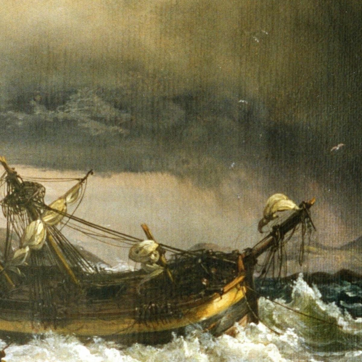 Shipwreck Johan Christian Dahl jcd46 canvas print