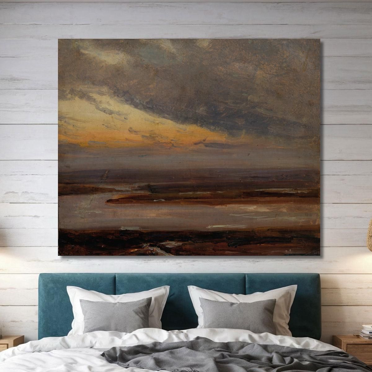 Study On The Elbe Johan Christian Dahl jcd52 canvas print 