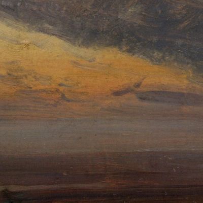 Study On The Elbe Johan Christian Dahl jcd52 canvas print