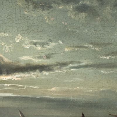 The Gulf Of Naples. Moonlight Johan Christian Dahl jcd68 canvas print