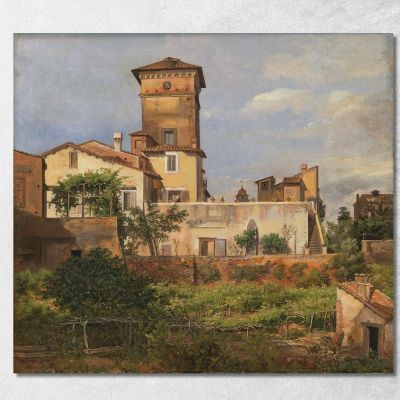The Villa Malta Rome Johan Christian Dahl jcd71 canvas print 