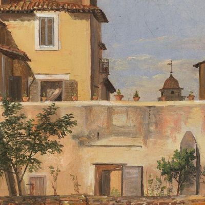 The Villa Malta Rome Johan Christian Dahl jcd71 canvas print