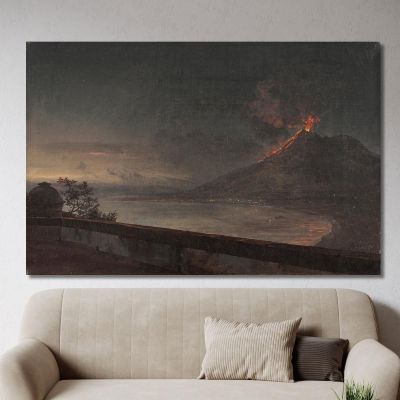 View Towards Vesuvius From Quisisana Johan Christian Dahl jcd75 canvas print 