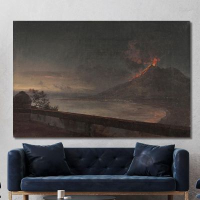 View Towards Vesuvius From Quisisana Johan Christian Dahl jcd75 canvas print 